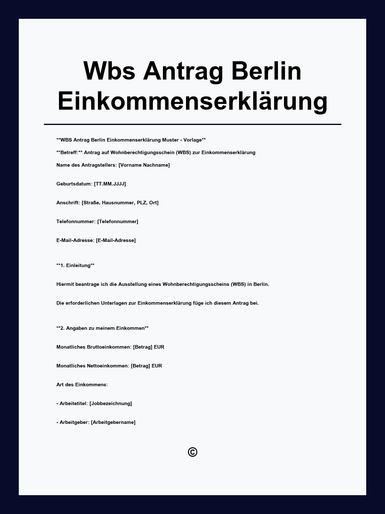 Wbs Antrag Berlin Einkommenserklärung